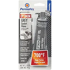 Permatex 27036 Fluidounces Optimum Grey Gasket Maker 3.35 oz, 3.35 Fluid_Ounces