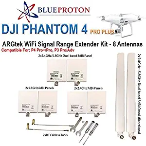 BlueProton ARGtek DJI Phantom 4 PRO+, 4 PRO/ADV, 3 PRO/ADV Range Extender Kit (8 Antennas)