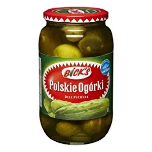 Bicks Polskie Ogorki Dill Pickles, (1L), 33.81 fl.oz, Jar, Imported from Canada}