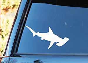 Hammerhead Shark Shape - Vinyl Decal - Car Truck Laptop - SELECT SIZE