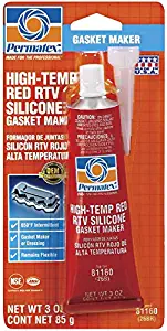 Permatex 81160 Hi-Temp Red Form-A-Gasket Silicone Sealant. 3 oz.