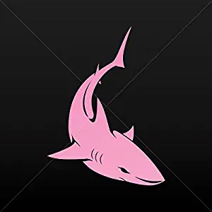 Decals Decal Shark Figure Car door Hobbies Waterproof Racing Durable R Pink (5 X 3.7 In)