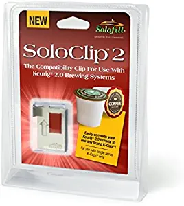 2 Pack SoloClip 2 - Compatible with Keurig Original & 2.0 Brewing Systems and Plus Models - No Sticker Needed