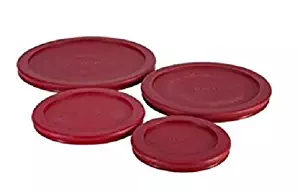 Anchor Hocking Replacement Lids 1x7cup,1x4cup,1x2cup,1x1cup, red round lid