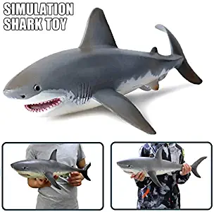 Adealink Lifelike Shark Shaped Toy Realistic Motion Simulation Animal Model for Kids Children