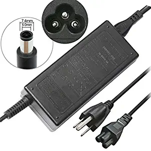 65W Laptop Charger AC/DC Adapter for HP Pavilion G4 G6 G7 M6 DM4 DV4 DV5 DV6 DV7 G60 G61 G72; EliteBook 2540p 2560p 2570p 2730p 2740p Power Supply Cord