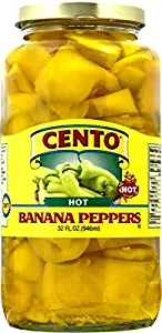 Cento - Italian Style Hot Banana Peppers, (2)- 32. oz. Jars