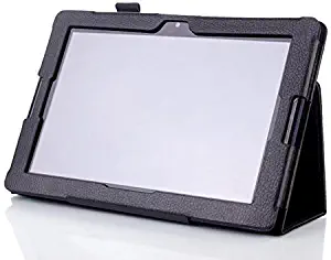 Cover Case for Lenovo IdeaPad A10-70 10.1 Inch Smart Cover Slim Book Flip Stand A7600-H F L (Black) New