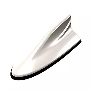 Beat-Sonic FDA9-37J Satin White Pearl/Whiteout Functional Shark Fin Antenna