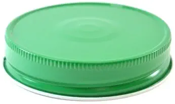 Nakpunar 12 pcs Green Mason Jar Lids (Green)