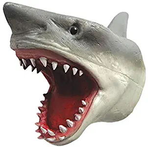 Big Game Toys~Shark Hand Puppet Soft Stretchy Rubber Jaws Baby Shark Realistic 6 Inch Great White New