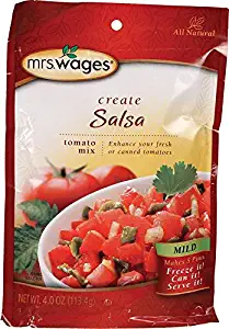 Mrs. Wages Mild Salsa Tomato Mix, 4 Ounce-12 packages