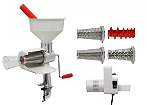 Victorio VKP250 Food Strainer and Sauce Maker, Electric Motor, and Accessories 4-Pack