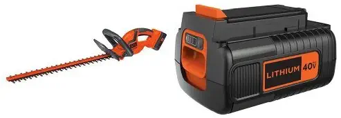 BLACK+DECKER LHT2240CFF Hedge Trimmer + 40-Volt Battery Pack