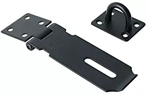 Alise MS99-B Padlock Hasp Door Clasp Hasp Latch Lock,SUS 304 Stainless Steel Matte Black