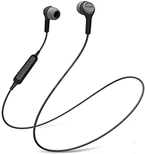 Koss BT115i Wireless Bluetooth Earbuds, in-Line Microphone, Volume Control and Touch Remote, Sweat Resistant, Dark Grey and Black