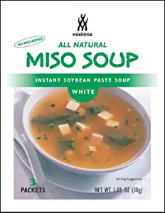 Mishima Instant Soup Mix, White Miso, 1.05-Ounce Packets (Pack of 12)