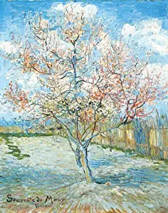Vincent Van Gogh Peach Tree in Blossom Decorative Floral Nature Fine Art Postcard Poster Print 11x14