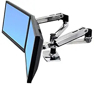ERG45245026 - Ergotron Inc LX Dual Side-by-Side Arm for WorkFit-D Sit-Stand Desk