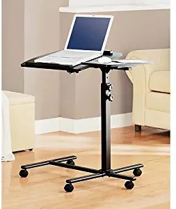 Deluxe Laptop Computer Mobile Cart / Table / Stand - Black by Mainstays