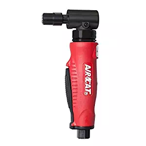 AIRCAT 6255 Professional Series Red Composite Angle Die Grinder With Angled Gear Mechanism