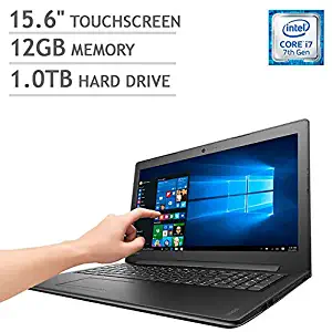2017 Lenovo IdeaPad 310 Laptop 15.6" Touchscreen, Intel Core i7-7500U, 12GB DDR4, 1TB HDD, DVD-RW, 802.11AC Wi-Fi, Bluetooth, HDMI, Webcam, USB 3.0, Ethernet, Win 10