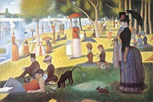 Buyartforless A Sunday Afternoon on The Island of La Grande Jatte (A River Bank) by Georges Seurat 36x24 Pointillist Museum Art Print Poster