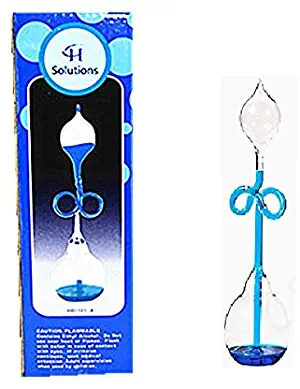 C&H Solutions Colorful Office Thinking Hand Boiler, Glass Science Energy Transfer, Children Science Experiment, Love Birds Color Meter Hand Boiler (Blue)