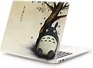 MacBook Pro 15 Case 2017 & 2016 Release A1707, [Silent City Series] Funut Folio Protective Skin Smooth Hard Plastic Shell Case Cover for MacBook Pro 15” Retina with Touch Bar & Touch ID Ver (Totoro).