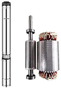 SCHRAIBERPUMP 4" Deep Well Submersible Pump 1.5HP 230v, NEW EXCLUSIVE AXIAL LOAD DESIGN, 315'head, 135PSI max, 22GPM 2wire, Thermal Protection, stainless steel,100% COPPER WINDING includes splice kit