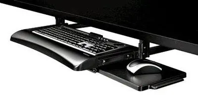 Office Suites Underdesk Keyboard Drawer, 20 1/8w x 7 3/4d, Black