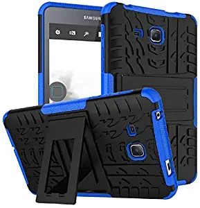 Maomi Samsung Galaxy Tab A 7.0 Case 2016 Release (SM-T280/T285),[Kickstand Feature],Shock-Absorption/High Impact Resistant Heavy Duty Armor Defender Case for Samsung Tab A 7 Inch Tablet (Blue)