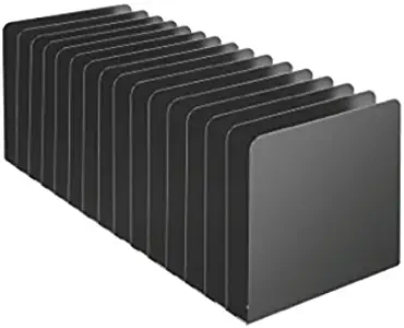 SteelMaster, 26715MRVBK, Message Rack, 15-Compartment, Steel, 6 1/4 x 16 1/10 x 6 1/2, Black