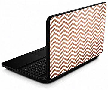Skinit Decal Laptop Skin for 15.6 in 15-d038dx - Officially Licensed Originally Designed Rose Gold Chevron Design