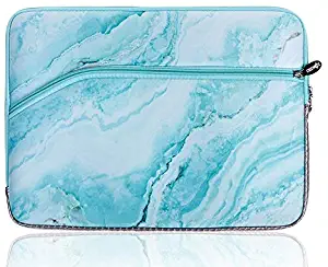 LuvCase Laptop Protective Sleeve Waterproof Case Bag with Pocket Compatible MacBook Pro 15-16 Inch, A2141/A1707/A1990/A1398/A1286, Chromebook, Acer, Dell, Lenovo Thinkpad HP Notebook (Blue Marble)