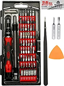 WIREHARD 62 in 1 Precision Screwdriver Set - Repair Tool Kit - Magnetic Steel Specialty Bits FOR iPhone X, 8, 7 & below - Android Phone - MacBook - Computer - Tablet - Xbox - PlayStation - Electronics