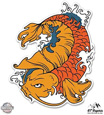 GT Graphics Dragon Koi Fish - Vinyl Sticker Waterproof Decal