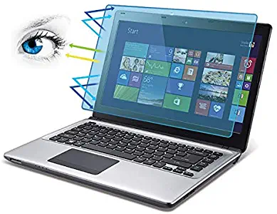 [Bubble Free] Removable 15.6 Inches Laptop Anti Blue Light Screen Filter for 16:9 Widescreen Display - Computer Monitor Blue Light Blocking and Anti-Glare Screen Protector