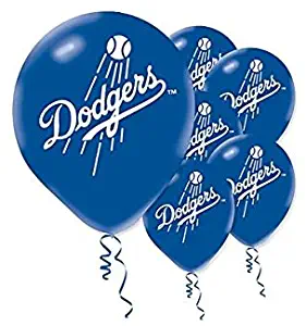 "Los Angeles Dodgers Major League Baseball Collection" Printed Latex Balloons, Party Decoration